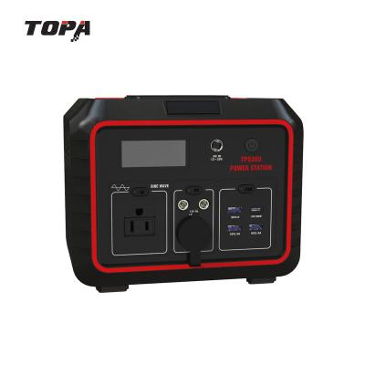 China TOPA 300W Custom High Quality Factory 110v 220v Portable Battery Power Station 296Wh for sale