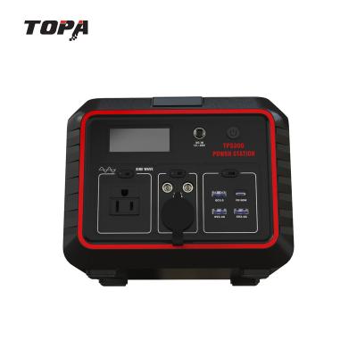 China TOPA 300W 296Wh Portable Home Light Kits Solar Panel Price List Lithium Polymer Battery Power Station for sale