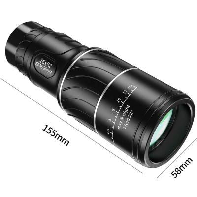 China Portable High Definition Apexel Mini Pocket 16X52 Bird Watching/Rise/Concert/Football Party Monocular for sale