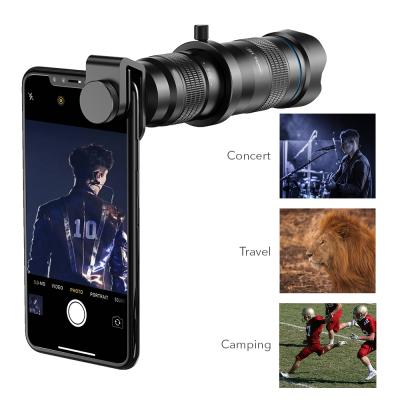 China 28X Telephoto Lens With Innovative Tripod Smartphone Metal 28X Telephoto Mobile Phone Camera Telescope Lens for sale