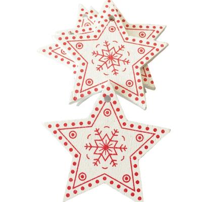 China Eco - Friendly Wooden Pendant Hot Sale Christmas Hanging Crafts For Decoration for sale