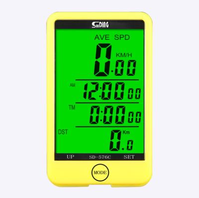 China Wireless Speed ​​Sensor Smart Backlight Big Screen Factory Direct Sales Waterproof Tachometer Wireless Odometer Bicycle Cycling Computer for sale