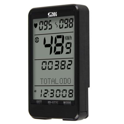 China Sunding Hot Selling Bike Wireless Bike Computer with Wireless Heart Rate Monitor for sale