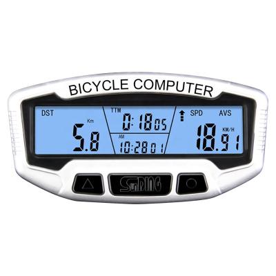 China HOT SALE Smart Widescreen LCD SUNDING Speed ​​Sensor Backlight Cable Bicycle Cable Computer with Sleep Mode and Machine Oil Reminder for sale