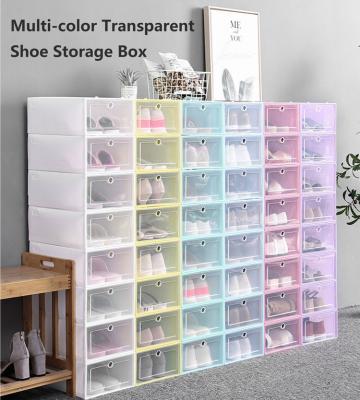 China Stackable Drawers Pin Hot Shoe Shoe En Shoe Plastic Transparent for sale