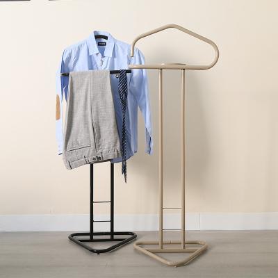 China Heavy Duty Home Furniture Office Metal Clothes Suit Hanger Rack Suit Valet Rack Stand for sale