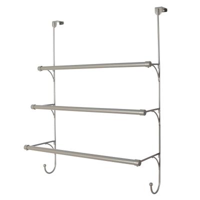 China Wall Mounted Type Bathroom High Quality Minimalist Towel Rack Metal Style Hanging Towel Holder Bathroom for sale