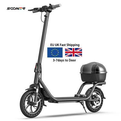 China Warehouse 12inch Electric Scooters Full Suspension Escooter 500W 15Ah Unisex European Adults 45kmh Long Range Quickly for sale