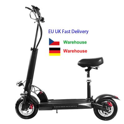 China 800W Full Electric Scooter 10inch Tire Suspension Seat Escooter Unisex EU UK Warehouse Free Shipping Scooter for sale