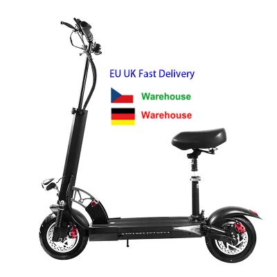 China Europe Shipping 800W Unisex Escooter 10inch Free Suspension Electric Scooter 48V 15Ah Folding Fast E-scooter With Seat for sale