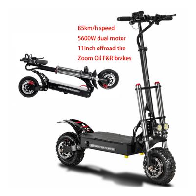 China Long Range Boyueda 5600W 60V Adult Fast Foldable Electric Scooters Unisex Powerful Off Road Double Motor With Seat for sale