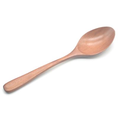 China 18.6cm Sustainable High Quality Reusable Salad Custom Wooden Spoon for sale