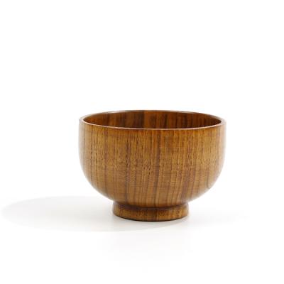 China Wholesale Cheap Jujube Wooden Bowl Modern Viable Small Soup for sale