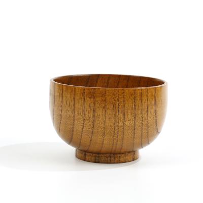 China Sustainable Solid Jujube Serving Date Decoration Kitchen Wooden Bowl for sale