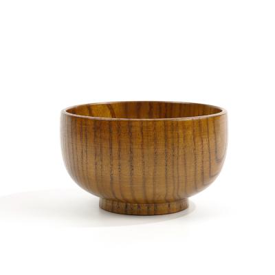 China Salad Sustainable Heat Resistant Jujube Soup Wooden Pasta Bowl for sale