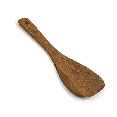 China Non Sustainable Wooden Stick Cookware Kitchen Heat Chicken Wing Spatula for sale