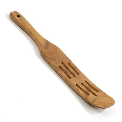 China Sustainable Heat Resistant Teak Spatula Premium Acacia Wood Spurtle for sale