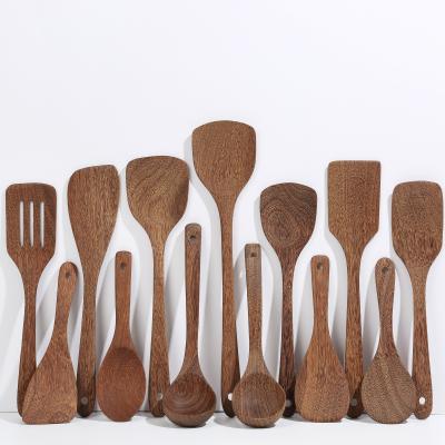 China Viable High Quality Selling Wooden Kitchenware Sets Non-Stick Kitchen Shovel Well Cooking Spatula Accessories Tools for sale