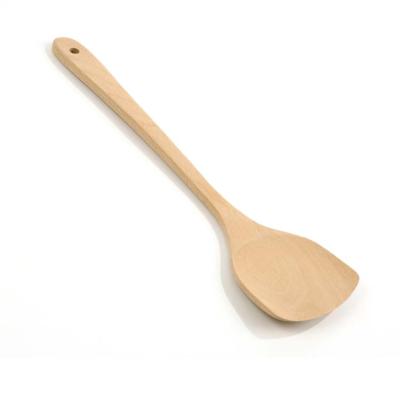 China Sustainable Eco-kitchen accessories essential handle cookware wooden rice spatula for cooking for sale