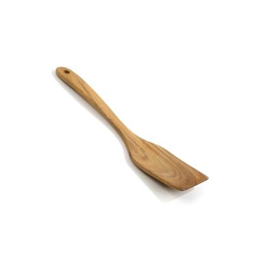 China Good Quality High Temperature Resistance Large Sustainable Handcraft 30*7.5cm Biodegradable Natural Wooden Spatula for sale