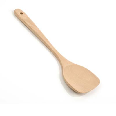 China Direct Selling Kitchen Sustainable Base Serving Rice Natural Wooden Spatula for sale