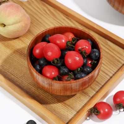 China Cheap Custom Viable Custom Rice Soup Rice Salad Home Decor Home Dinner Kitchen OEM Wooden Bowl Wooden Bowl for sale