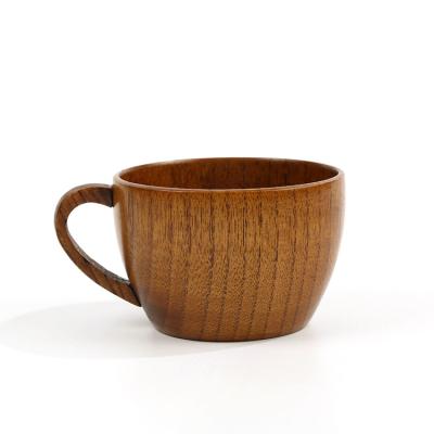 China Sustainable Drink Natural Beer Wooden Handle Tea Jujube Mug for sale