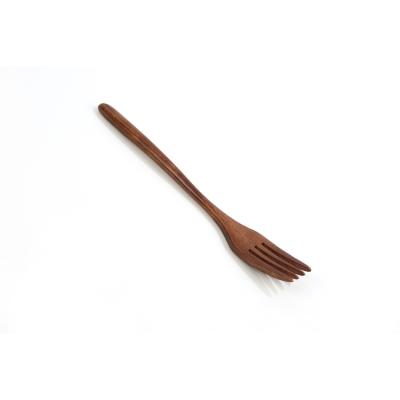 China Good quality sustainable high temperature resistance pure handcraft maker wooden fork for sale