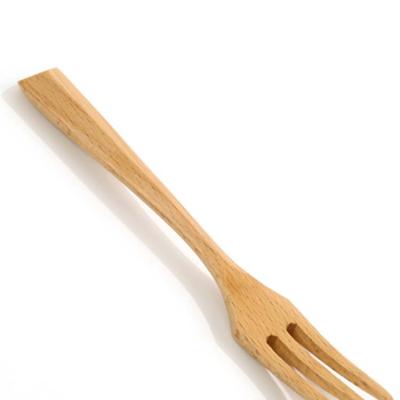 China Factory direct environmental protection sustainable natural fruit cake wooden fork for sale