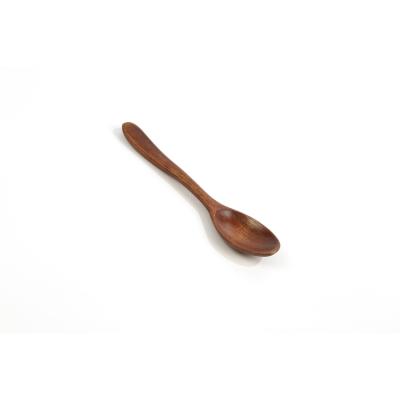 China Professional Portable Sustainable Plant Biodegradable Biodegradable Kid's Natural Wood Grain Spoon for sale