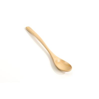 China Sustainable Low Price Portable Matcha Natural Wood Grain Long Grain Pure Handcraft Custom Spoon for sale