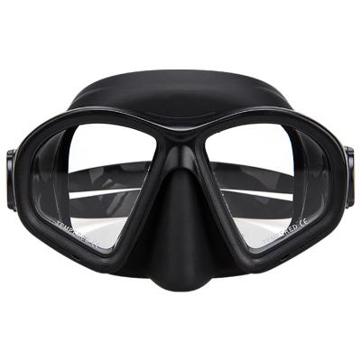 China Hot sale adult spearfishing OEM manufacturer professional temper glass diving mask for sale