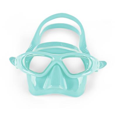 China Mermaid Fog Mask Face Mask Rejection Low Volume Freediving Transparent Silicone for sale