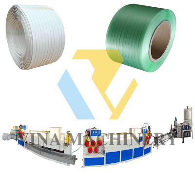 China 1 To 2/4 Bar Pet Tie Belt Plastic Wrapping Production Line PP Strips Extruder Making Machine for sale