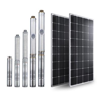 China Agricultural Irrigation 3 Inch 3hp Solar Submersible River Water Pump System 150 Meters Solar Water Pump for sale