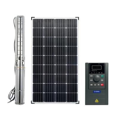 China 0.75KW 1.5KW 2.2KW PV Pump Inverter AC DC Input Hybrid Solar Pump Inverter with MPPT and VFD 150%:60S 180%:10S 200%:1S for sale