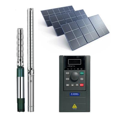 China 0.75 KW 2.2 KW 4 KW Solar Pump Inverter MPPT AC DC Input Inverter For Solar Water Pump 150%:60S 180%:10S 200%:1S for sale