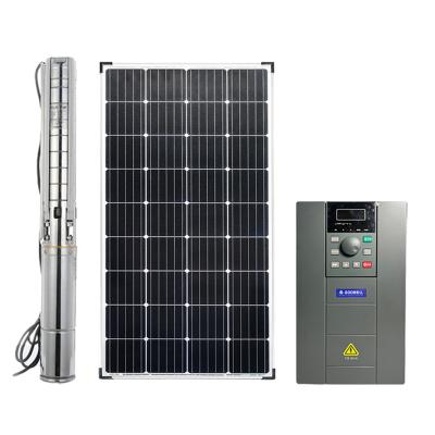 China Complete Irrigation 100M 150M 200M Head Big Flow Solar Farm Irrigation Solar Water Pump System for sale