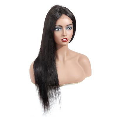 China Peruvian 150% Glueless Silky Straight Straight Wave Wig 100% Remy Cuticle Aligned 4*4 Density Cheap Raw Unprocessed Human Hair Lace Closure Wigs for sale