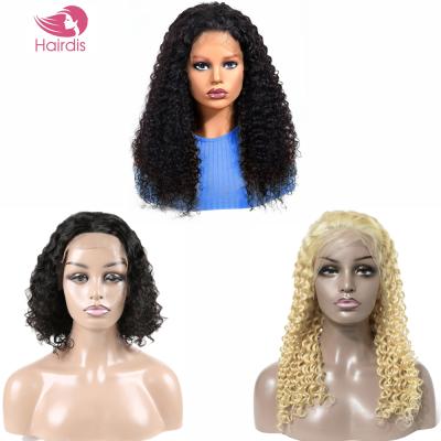 China Hot Sale Malaysian Deep Wave Wig 16 30 Lace Front Human Hair Wig Pixie Cut Short Long Virgin 360 Inch Red Blonde Full for sale