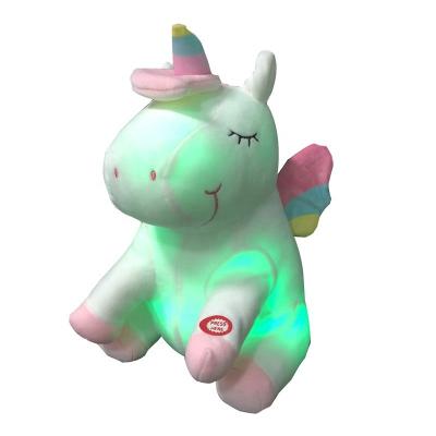 China Wholesale Fun Cute Promotion Christmas Cartoon Anime Plush Led Unicorn Plush Small Stuffed Toy OEM/ODM Custom Unicorn Toy For Kids for sale