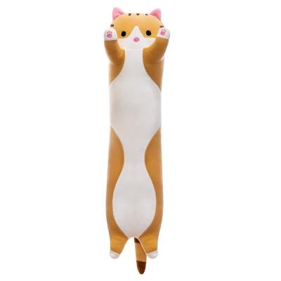 China Long Long Cat Plush Pillow Toy OEM/ODM Cartoon Cute Creative Long Plush Pillow Cat Kitten Legs Pillow Sleeping Companion Sleeping Toys for sale