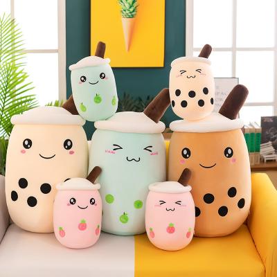 China Custom Toy Stuffed Strawberry Boba Plush Doll Kawaii Boba Plush Toy Super Soft Plush Toy Milk Teacup Pillow Boba Plush Pillow For Kid for sale