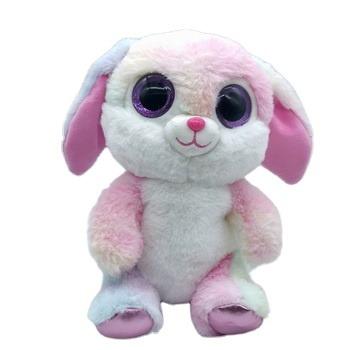 China Cute Dye Toy Rabbit High Quality Electric Fun Link Sing And Dancing Rabbit Electric Glowing Kindergarten Toys Simulation Plush Electric Rabbit for sale