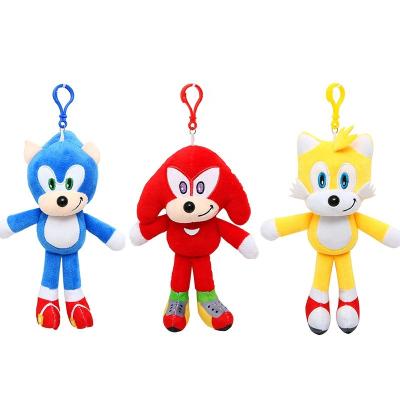 China Super Pending High Quality Sonic Plush Toy Sonic Plush Key Chain OEM/ODM Cute Fun Cartoon Stuffed Soft Key Ring Decoration For Kids for sale