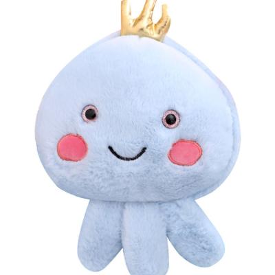 China Toy Jellyfish Stuffed Animals Ocean Dolls Birthday Gift Cartoon Plush Embroidery Small Coin Purse OEM/ODM Creative Cute Coin Purse for sale