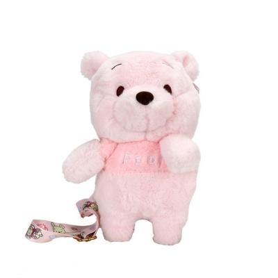 China Hot Selling Toy Girl's Toy The New Cute Bear Small Plush Coin Purse OEM/ODM Bulk Wholesale Plush Coin Purse Kids Girl Gift for sale