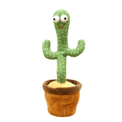 China 2022 Toy Skin Factory Cheap Singing Dance Talking Dancing Toys Amazon Hot Sale 32cm Soft Cactus Plush Toy For Kids for sale