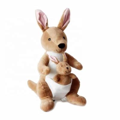 China Lovely Kangaroo Hopper Gift Family Doll Mother and Kid Kangaroo Doll Cute Creative Toy Soft Animal Stuffed Plush Doll for Baby Gift for sale