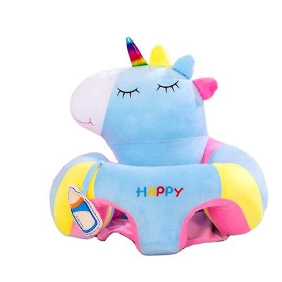 China Cute Animal Dinosaurs Unicorn Rag Dolls Shape Sofa Pig Dog Cow Skin OEM/ODM Toy Early Education Toddler Chair Plush Doll Cartoon Stuffed Toy for sale